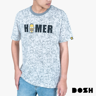 DOSH UNISEX T-SHIRTS THE SIMPSONS เสื้อยืดคอกลม แขนสั้น ผู้ชาย-ผู้หญิง FLSIMT5010-OW