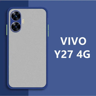 เคสมือถือ เคสกันกระแทก ปุ่มสีผิวด้าน Case Vivo Y27 4G เคสโทรศัพท์ วีโว่ ขอบนิ่มหลังแข็ง