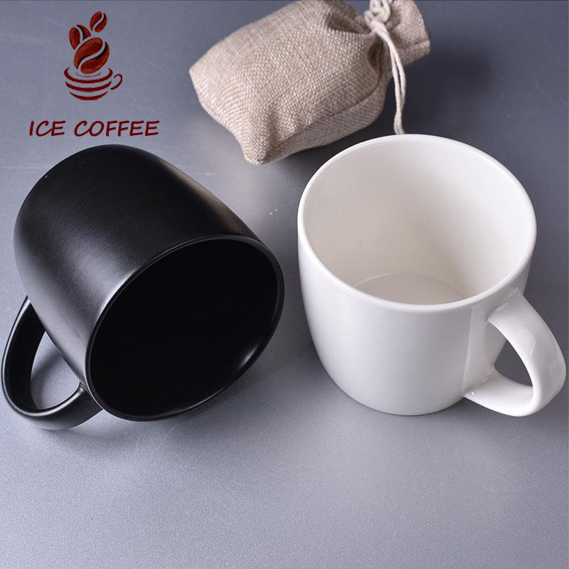 🧊 ICE COFFEE แก้วกาแฟเซรามิค สไตล์มินิมอล ขนาด 500 มล แก้วมัคมินิมอลสไตล์เกาหลี เซรามิกคุณภาพสูง ทนต่ออุณหภูมิสูง