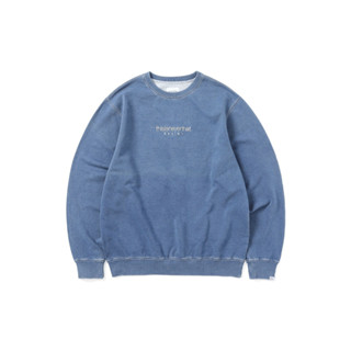 THISISNEVERTHAT TN223TSWCW13 Dyed Crewneck SWEATSHIRT MID BLUE