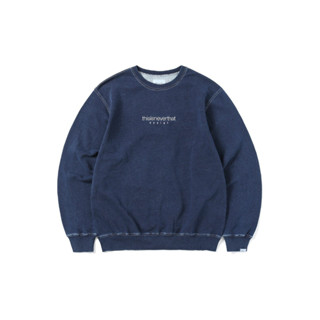 THISISNEVERTHAT TN223TSWCW13 Dyed Crewneck SWEATSHIRT INDIGO