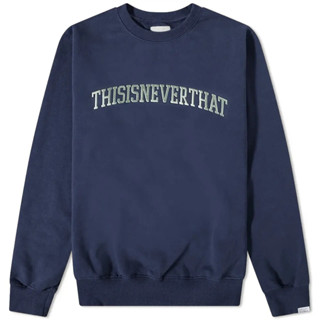 THISISNEVERTHAT TN223TSWCW01 Arch-Logo Crewneck SWEATSHIRT NAVY