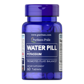 [ของแท้ 100%] PURITANS PRIDE WATER PILL WITH POTASSIUM PROMOTES FLUID BALANCE 60 TABLETS