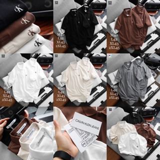 เสื้อโปโลคอปก CK Basic 🔖ผ้า Cotton 💯 | เสื้อคอปกผู้ชาย | เสื้อโปโล 👕 ร้านค้าจัดส่งไว