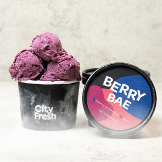 CityFresh ไอศกรีมซอร์เบต์ มิกซ์เบอร์รี่ สูตร Berry Bae Premium Sorbet