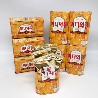 Butter Waffle 55g 135g วาฟเฟิลเนย วาฟเฟิลอบกรอบ บัตเตอร์วาฟเฟิล วาฟเฟิลเกาหลี ขนมเกาหลี 버터와플