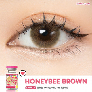 คอนแทคเลนส์ Kitty Kawaii Honeybee(Gray,Brown) ค่าสายตา 0.00 ถึง -5.00