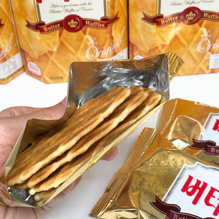 Butter Waffle 55g 135g วาฟเฟิลเนย วาฟเฟิลอบกรอบ บัตเตอร์วาฟเฟิล วาฟเฟิลเกาหลี ขนมเกาหลี 버터와플