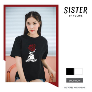 Sister Oversize เสื้อยืด คอกลม สีดำ,ขาว  (STO.30)