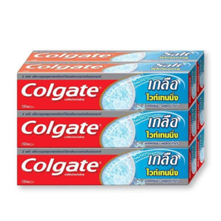 [1 หลอด] Colgate คอลเกต ยาสีฟัน เกลือไวท์เทนนิ่ง 150 กรัม