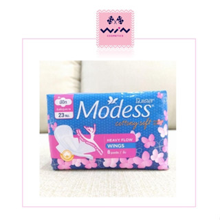 Modess Cottony Soft Wings 23 ซม. (มีปีก 8 ชิ้น)