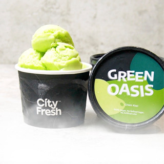 CityFresh ไอศกรีมซอร์เบต์ สูตร Green Oasis Premium Sorbet