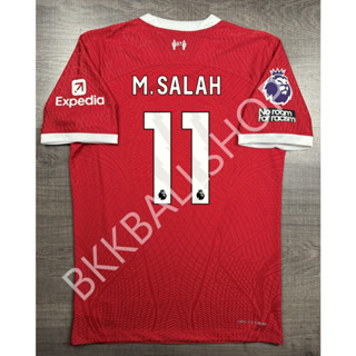 [Player] - เสื้อฟุตบอล ลิเวอร์พูล Home เหย้า 2023/24 เกรดนักเตะ อาร์ม EPL เบอร์ชื่อ 11 M.SALAH