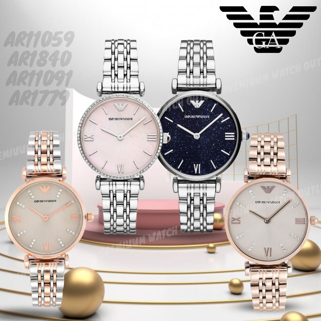 OUTLET WATCH นาฬิกา Emporio Armani OWA345 นาฬิกาข้อมือผู้หญิง นาฬิกาผู้ชาย แบรนด์เนม Brand Armani Watch AR1925