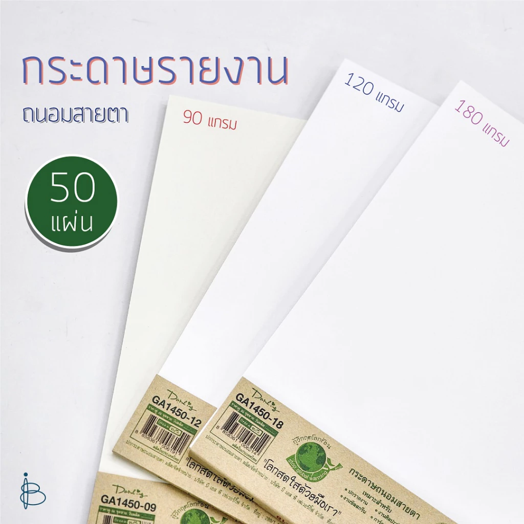 กระดาษถนอมสายตา A4 90แกรม/120แกรม/180แกรม (ไม่มีเส้น)
