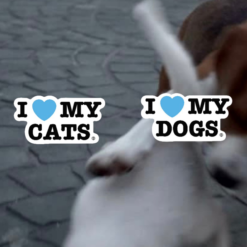 Sticker (I 🩵 MY CATS,DOGS)