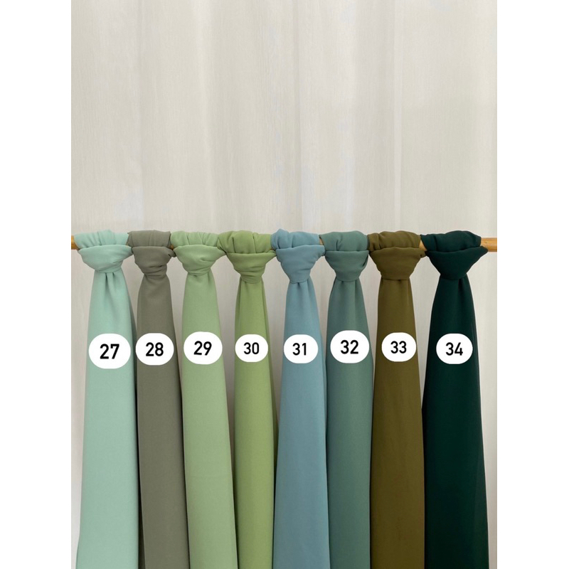 Chiffon hijab | ผ้าพันสีพื้น 46สี 💗🤍💜💛🧡💙✨