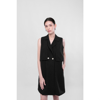 QueenCows ชุดให้นม Adriana Jacket Dress (Black)