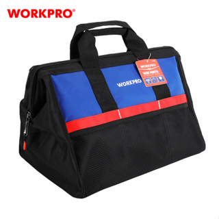 WORKPRO กระเป๋า กระเป๋าเครื่องมือทรงปากกว้าง ขนาด 13 นิ้ว,18 นิ้ว