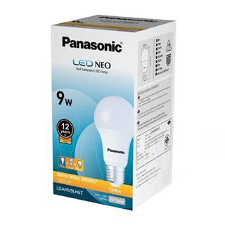 หลอดไฟ LED 9 วัตต์ Warm White PANASONIC รุ่น LDAHV9LH6T