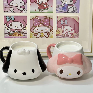 พร้อมส่ง💕 แก้วมัค 450ml แก้วกาแฟ Sanrio ลายการ์ตูน