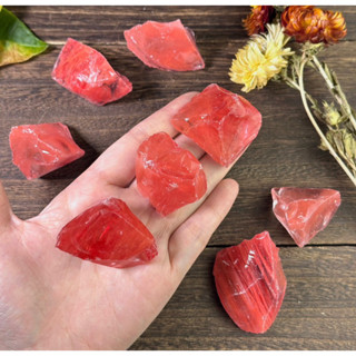 1 PC Raw Cherry Quartz Stone-Natural Rough Red Quartz Crystals Gemstones , Eco-friendly Packaging, Spiritual Protection