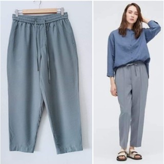 ยูนิโคล่Women Pantsกางเกงลำลอง💯ไซด์ XL.เอวยืดมีเชือกผูกเพิ่มความกระชับสวมใส่ในวันสบายๆ..ลำลองได้หมดจร้า