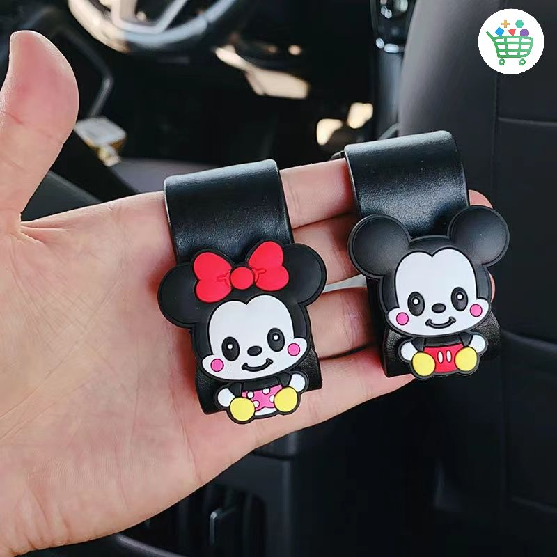 🚗พร้อมส่ง ตะขอเกี่ยวรถลายการ์ตูนน่ารัก ขอเกี่ยวเบาะหลังรถ ตะขอแขวนของในรถ ตะขอเเขวนในรถยนต์ ตะขอเก็บของ