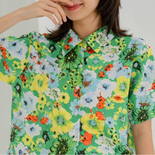 Kimmame - เสื้อ รุ่น Muffin Crop Shirt 4 ลาย