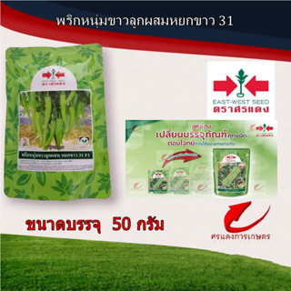 เมล็ดพันธุ์ พริกหนุ่มขาวหยกขาว31 50g