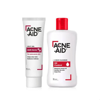 SET Acne-Aid Liquid Cleanser 100ml+Spot Gel Anti-Acne 10g