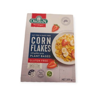 Orgran Corn Flakes  300g.คอร์น เฟลกล์ แผ่นข้าวโพดอบกรอบ ออร์แกรน 300 กรัม