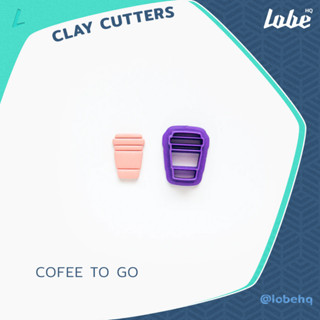 Coffee To go Shape Clay Cutter/ Clay Tools/ Polymer Clay Cutter/ แม่พิมพ์กดดินโพลิเมอร์รูปทรงแก้วกาแฟ