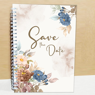 สมุดเซ็นอวยพรSave the dateขนาดA5(15x21cm) สำหรับเซ็นอวยพรในวันพิเศษ