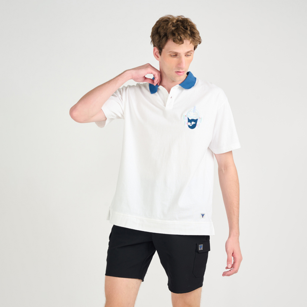 Khaki Bros. - คา คิ บรอส. - Polo loose fit - เสื้อยืดคอโปโล - KM23K051