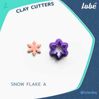 Snow Flake Shape A Clay Cutter/ Polymer Clay Cutter/ Clay Tools/ แม่พิมพ์กดดินโพลิเมอร์รูปทรงเกล็ดหิมะ