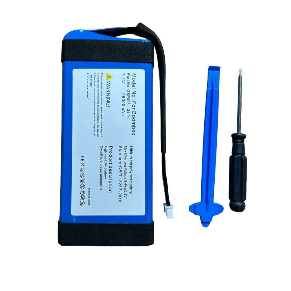 BoomBox GSP0931134 01   7.4V 25000mAh JBL Boombox Bluetooth Speaker Replacement