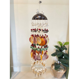 กระดิ่งลม โมบายเปลือกหอย แบบ 16 สาย