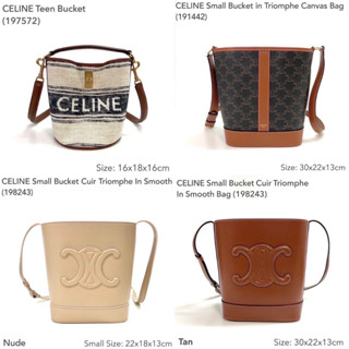 CELINE Bucket bag ของแท้ 100% [จัดส่งฟรี]