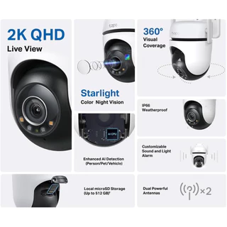 🔥ขายดีมาก🔥⚡️กล้องวงจรปิดไร้สาย⚡️TP-LINK (Tapo C520WS C530WS) 4MP 2K+ Outdoor Pan/Tilt Security Wi-Fi Camera
