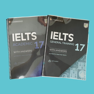 ชีทเตรียมสอบ IELTS Academic &amp; General 1-17 (ปกใส+สันเกลียว)