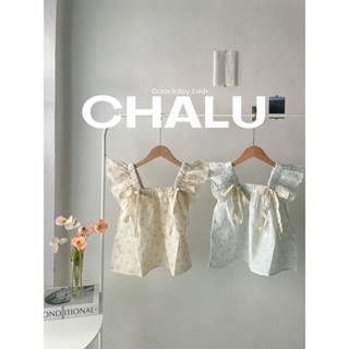 Chalu เสื้อแขนระบาย ดีเทลแต่งโบว์ฉลุ | Gooddsy.bkk