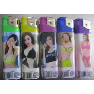 5 x Sexy Lady Normal Flame Disposable Lighters Pocket Size – 5 Pack