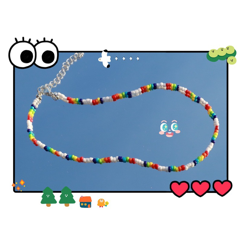 🌈สร้อยคอสายรุ้ง(LGBTQ+)💜💙💚💛🧡❤️