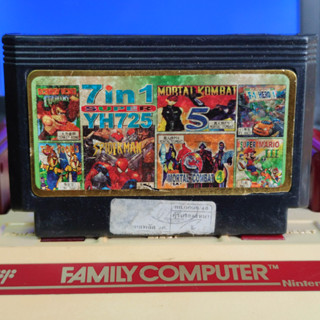 Famicom 7 in 1 YH725 [bootleg] มี Mortal Kombat / Mario / Spiderman .. เล่นได้