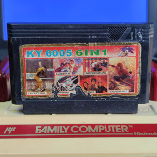 Famicom 6 in 1 KY 6005 [bootleg] มี ริวเคนเดน แอค นินจา เป็น Spiderman .. ปกติดเทปใส เล่นได้