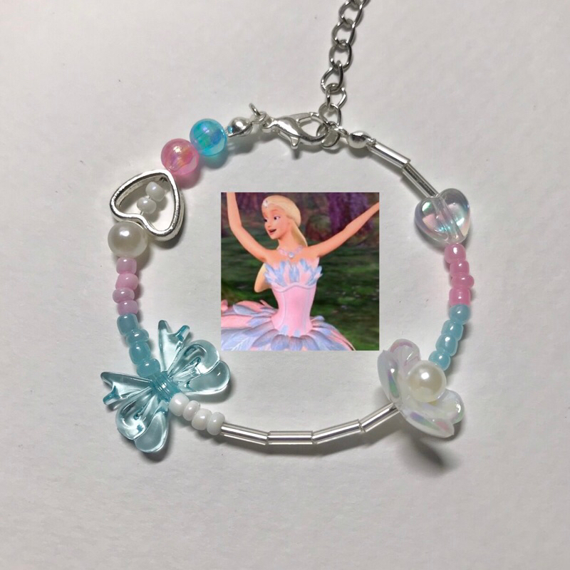 bead jewelry ౨ৎ barbie of swan lake ౨ৎ กำไลลูกปัด