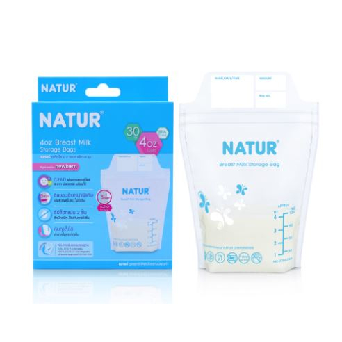(1แถม1) เนเจอร์ ถุงเก็บน้ำนม ขนาด 4oz และ 8oz - รูปที่ 2