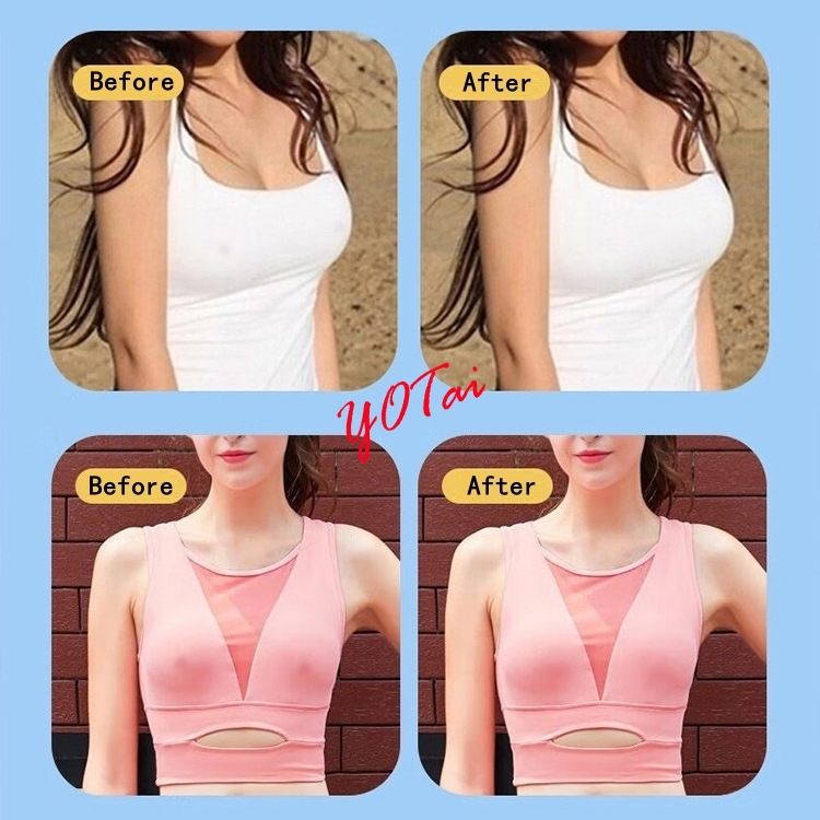 YOTAI ซิลิโคนปิดจุก เนื้อนิ่ม แผ่นแปะจุก ซิลิโคนปิดหัวนม แพ็คคู่ กันน้ำ กันเหงื่อ กาวเหนียว ใช้งานซ้ำได้ - รูปที่ 6