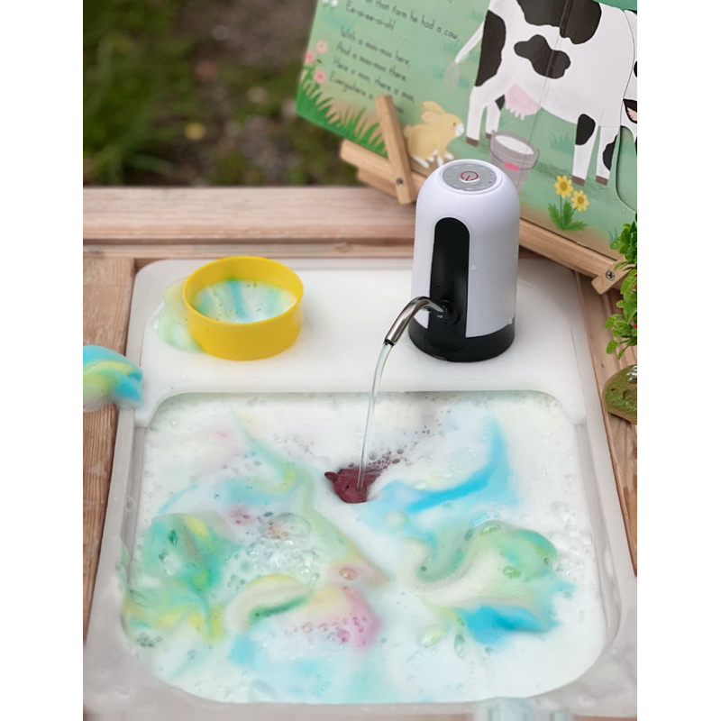 🇹🇭🇹🇭water pump board set for Trofast/Flisat ikea table Sensory Play บอร์ดปั๊มน้ำสำหรับ Trofast/Flisat ikea #กล่องTrofast